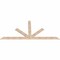 Ekena Millwork Saratoga Smooth Timber Gable Bracket, Douglas Fir, 108"W x 49"H x 1 1/2"D x 5 1/2"F, 11/12 Pitch GBW108X49X0206SAR00SDF - alternate 3